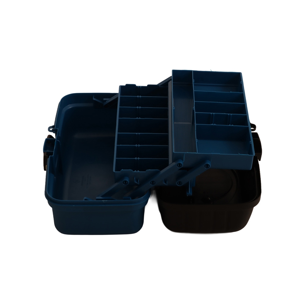 Plano 6102 Two-Tray Tackle Box Blue/Black