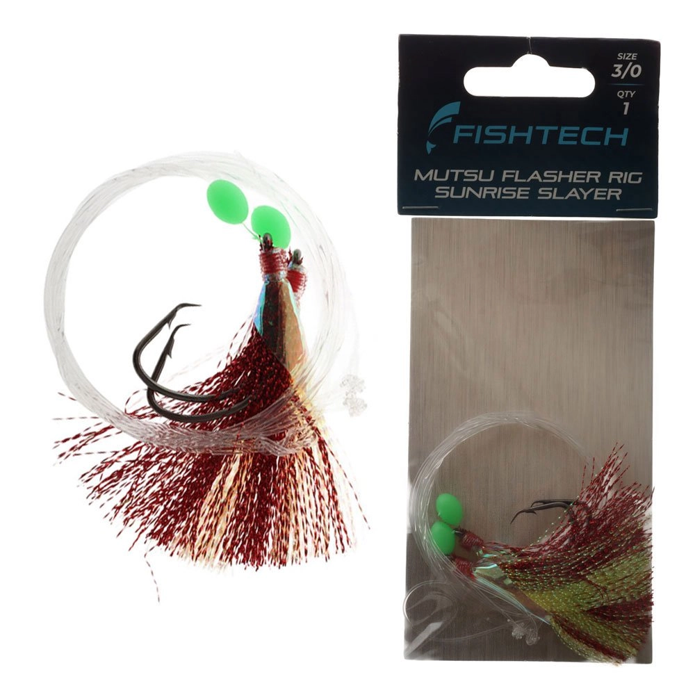 Fishtech Mutsu Economy Flasher Rig Sunrise Slayer 3/0 Fishtech Mutsu Economy Flasher Rig Sunrise Slayer 3/0