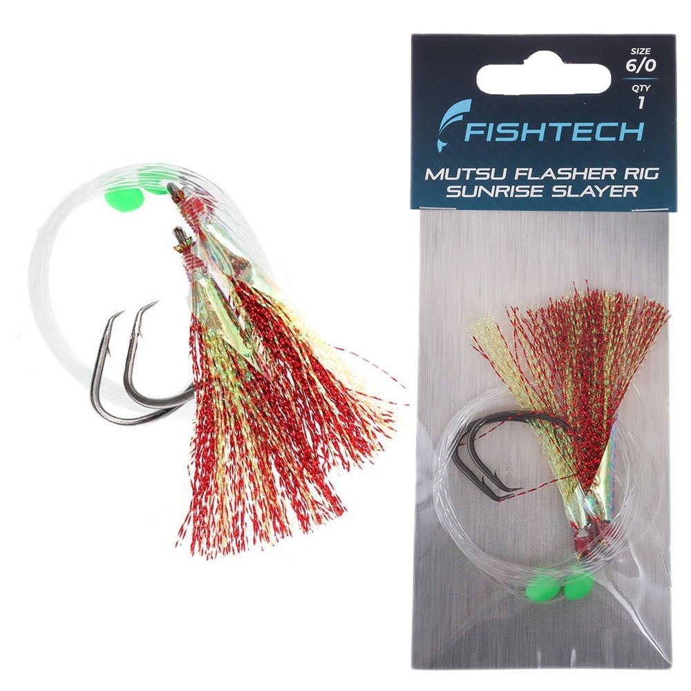 Fishtech Mutsu Economy Flasher Rig Sunrise Slayer 6/0