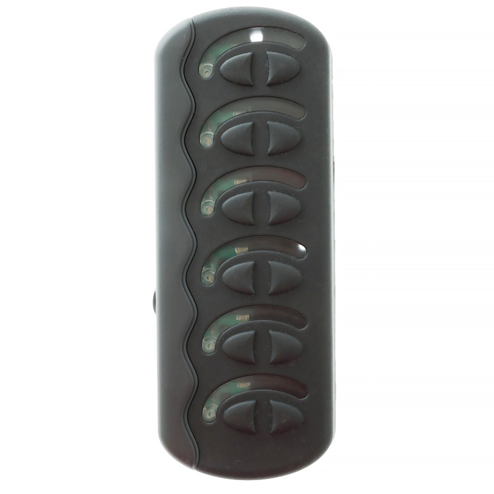 BEP Contour Gen II Spray Proof 6-Switch Panel CG2-6W Charcoal