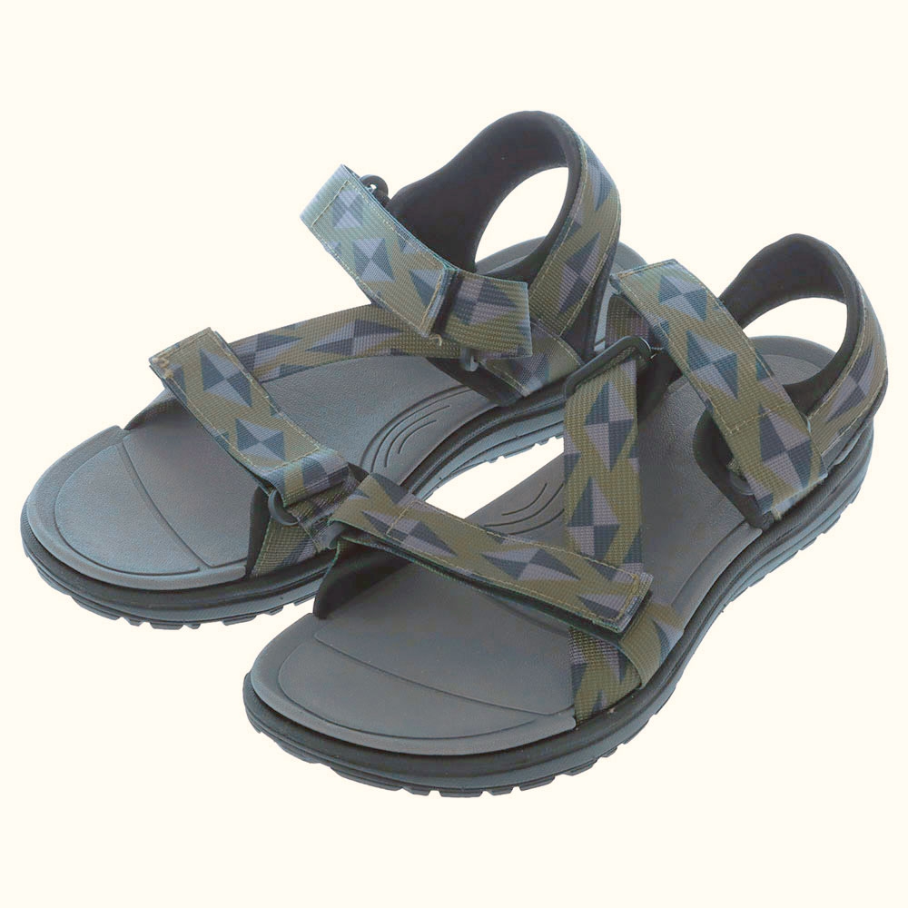 Northside Bayview Mens Open Toe Sandals Black/Olive US10