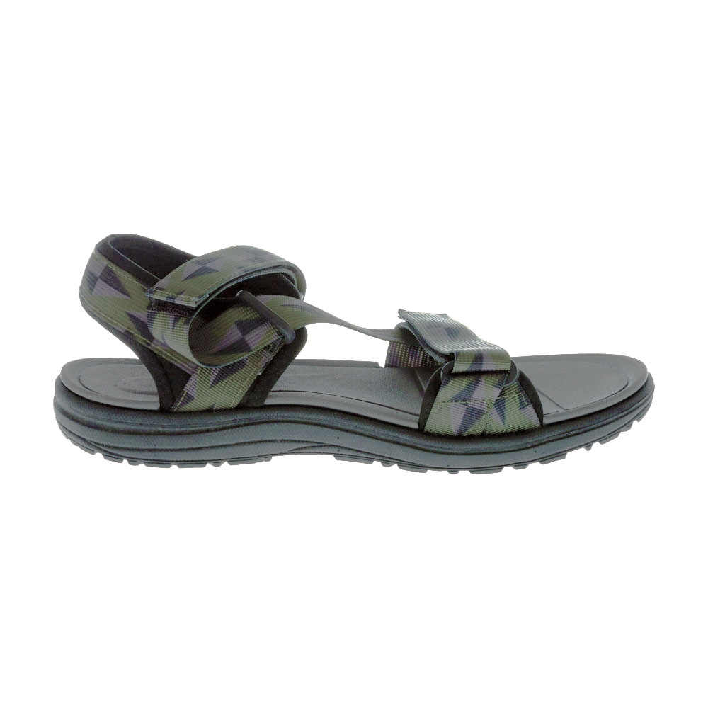 Northside Bayview Mens Open Toe Sandals Black/Olive US8