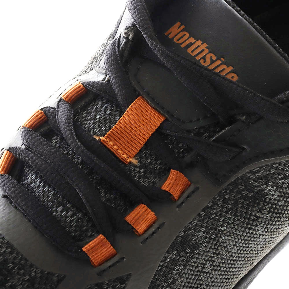 Northside Belmont Trek Mens Hiking Shoes Black/Orange US9.5