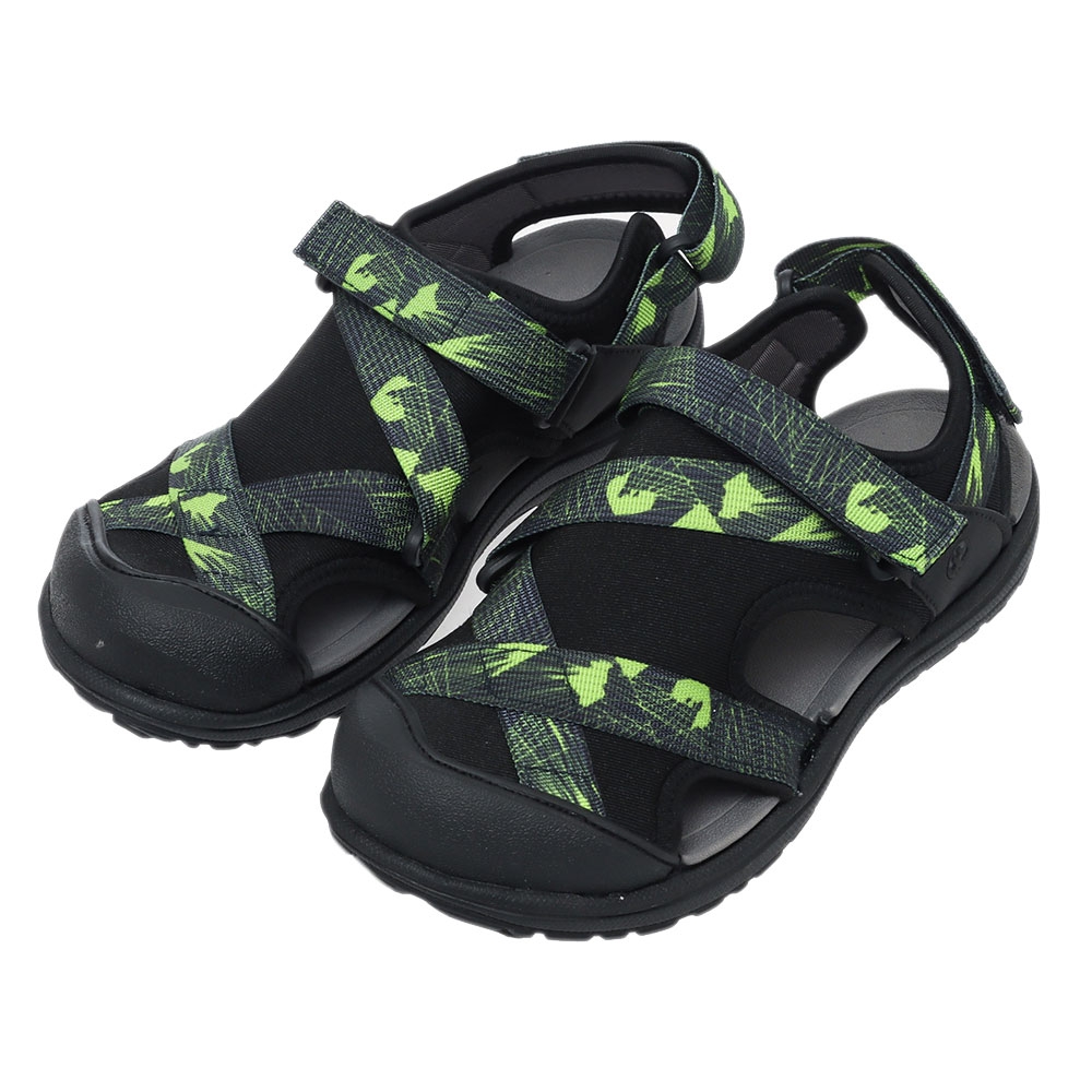 Northside Ryer Point Kids Closed Toe Sport Sandals Black/Volt US13