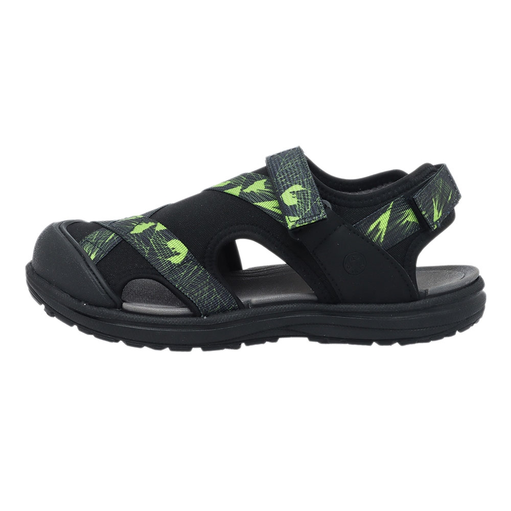 Northside Ryer Point Kids Closed Toe Sport Sandals Black/Volt US13