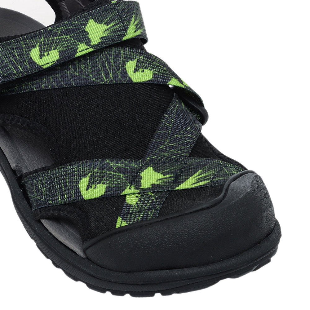 Northside Ryer Point Kids Closed Toe Sport Sandals Black/Volt US13