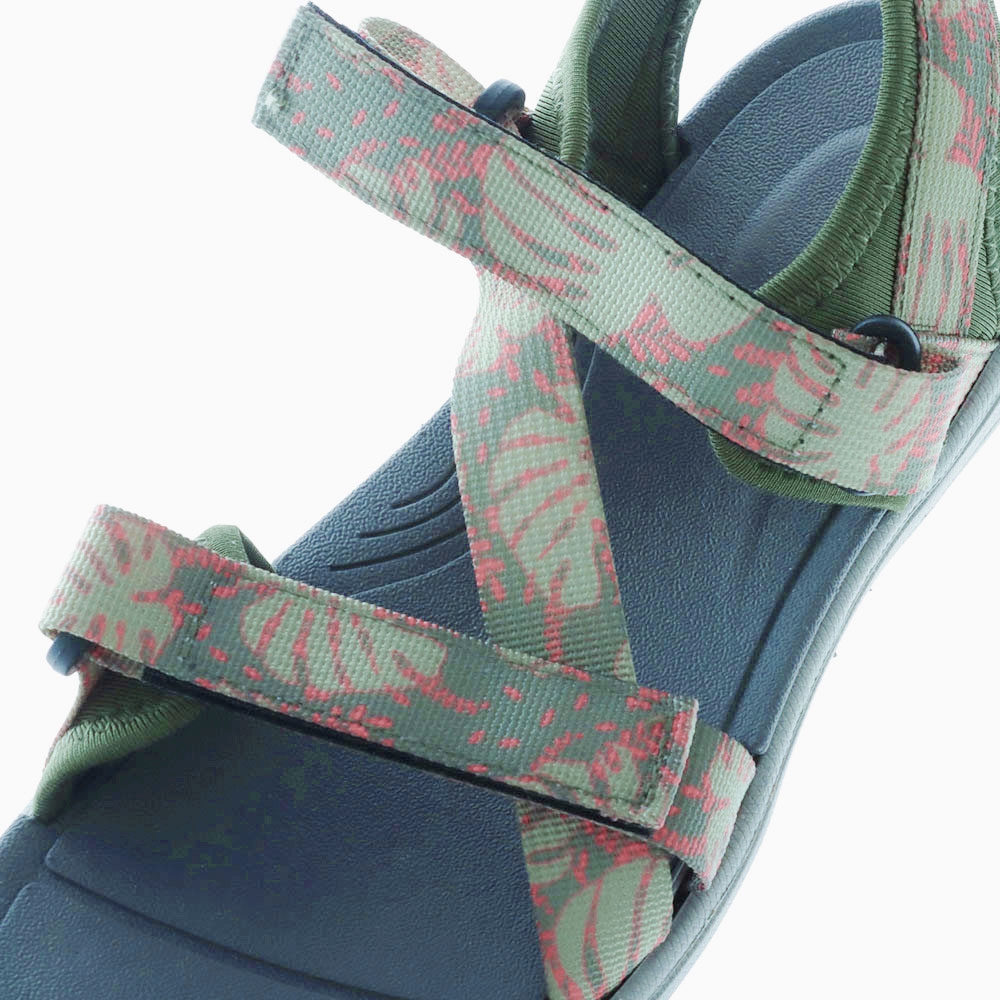 Northside Bayview Womens Open Toe Sport Sandals Dark Olive US9