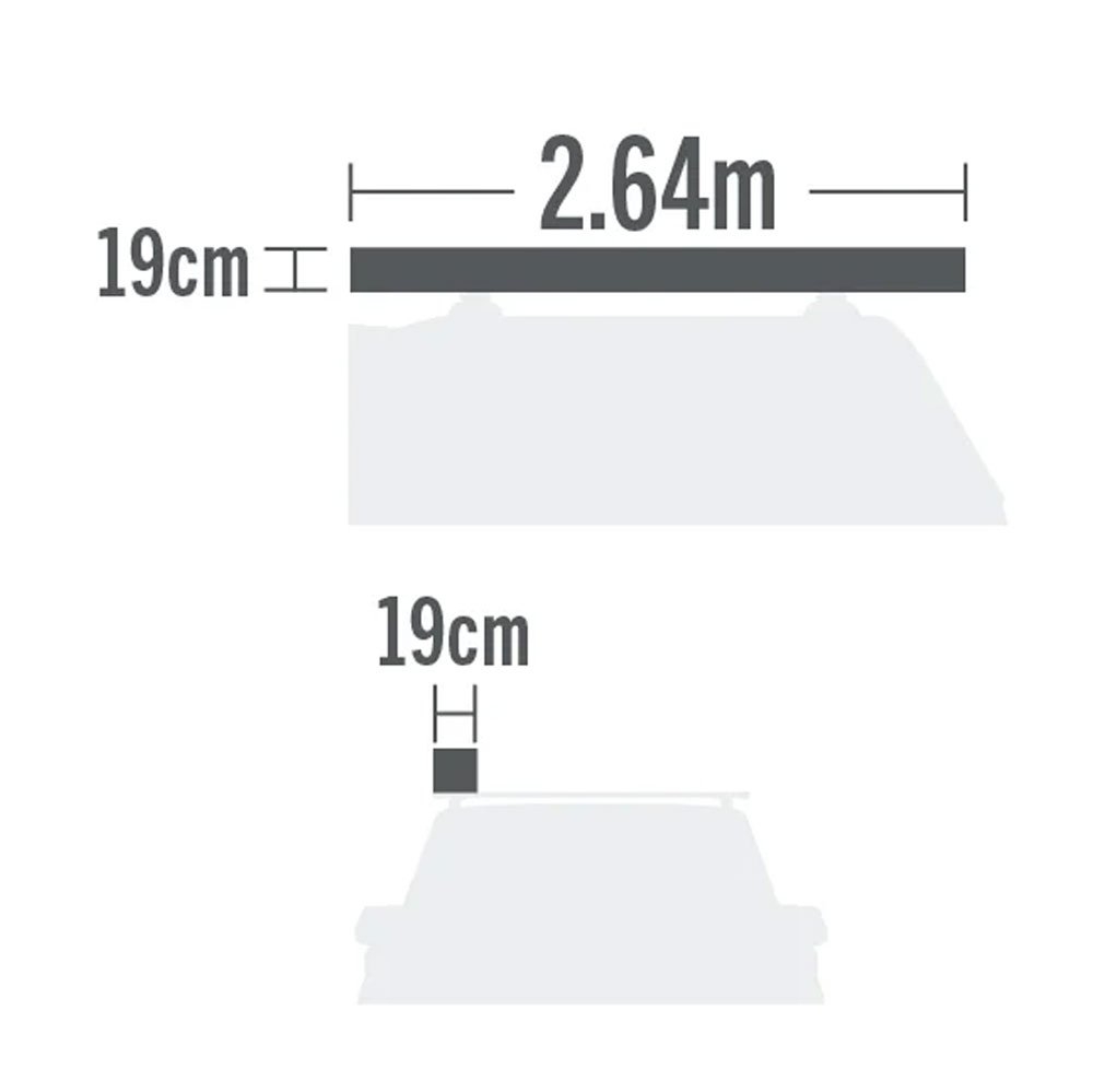 Kiwi Camping Tuatara 270 Self-Supporting Awning LH/Passenger 2.5m