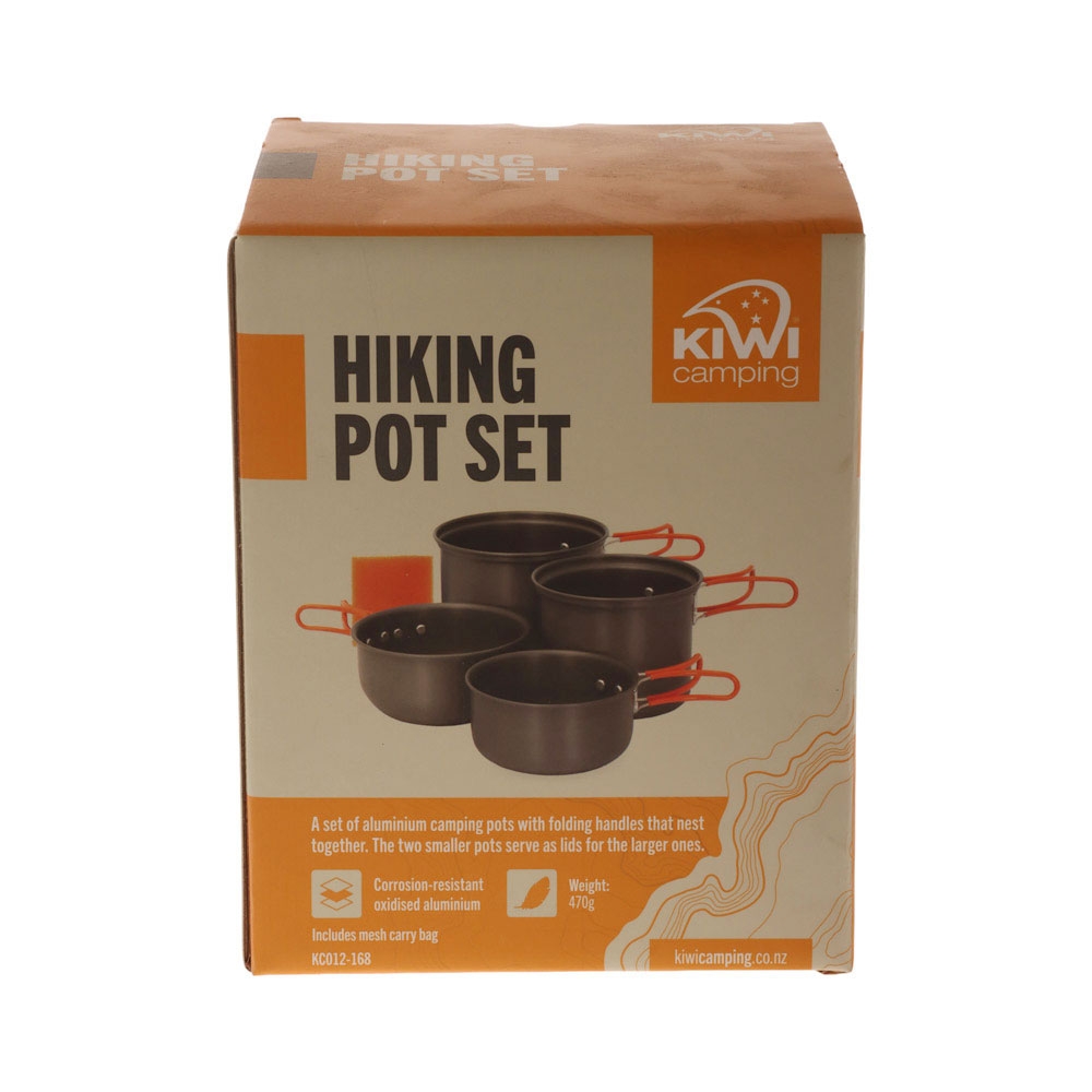 Kiwi Camping 4-Piece Hiking Pot Set