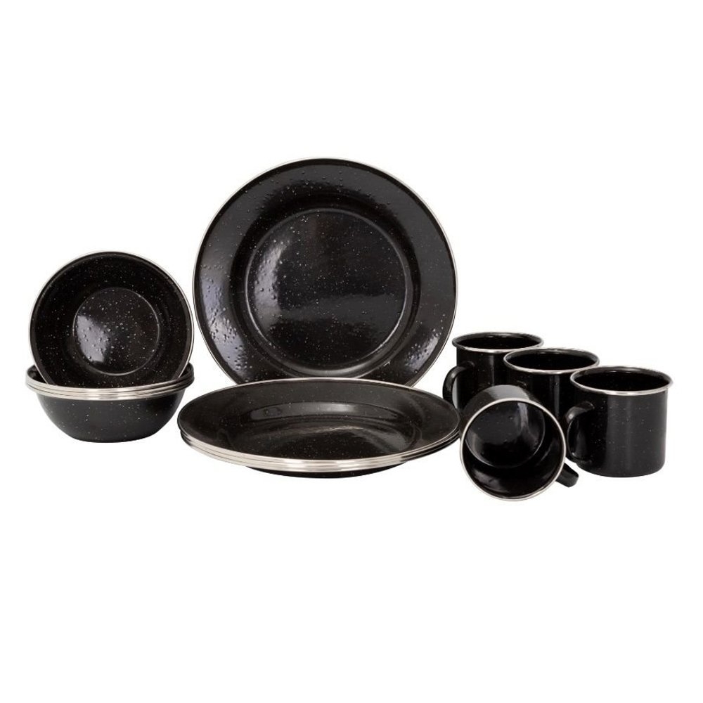 Kiwi Camping 12-Piece Enamel Dining Set
