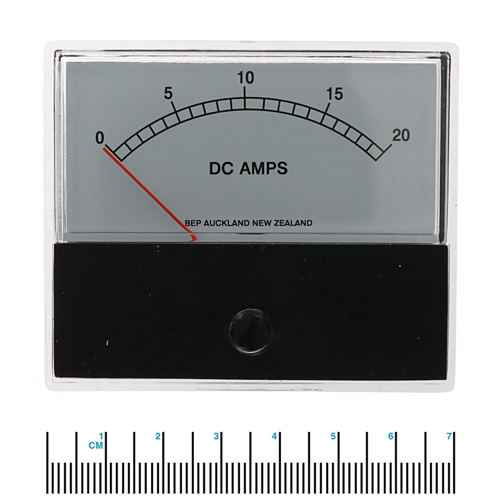 BEP Analogue DC Ammeter 0-20A Range - Internal Shunt