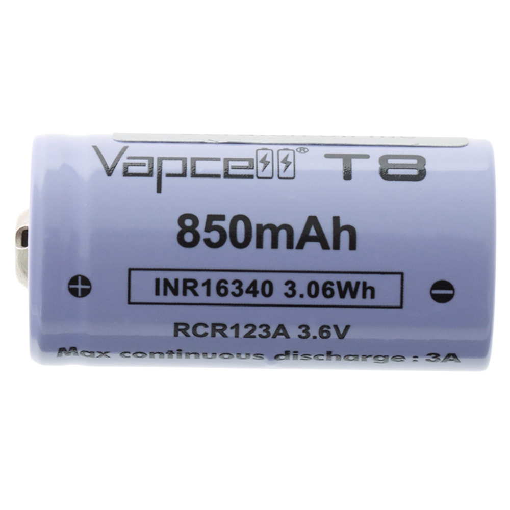 Night Saber CR123A Rechargeable Battery 3.7V 850mAh