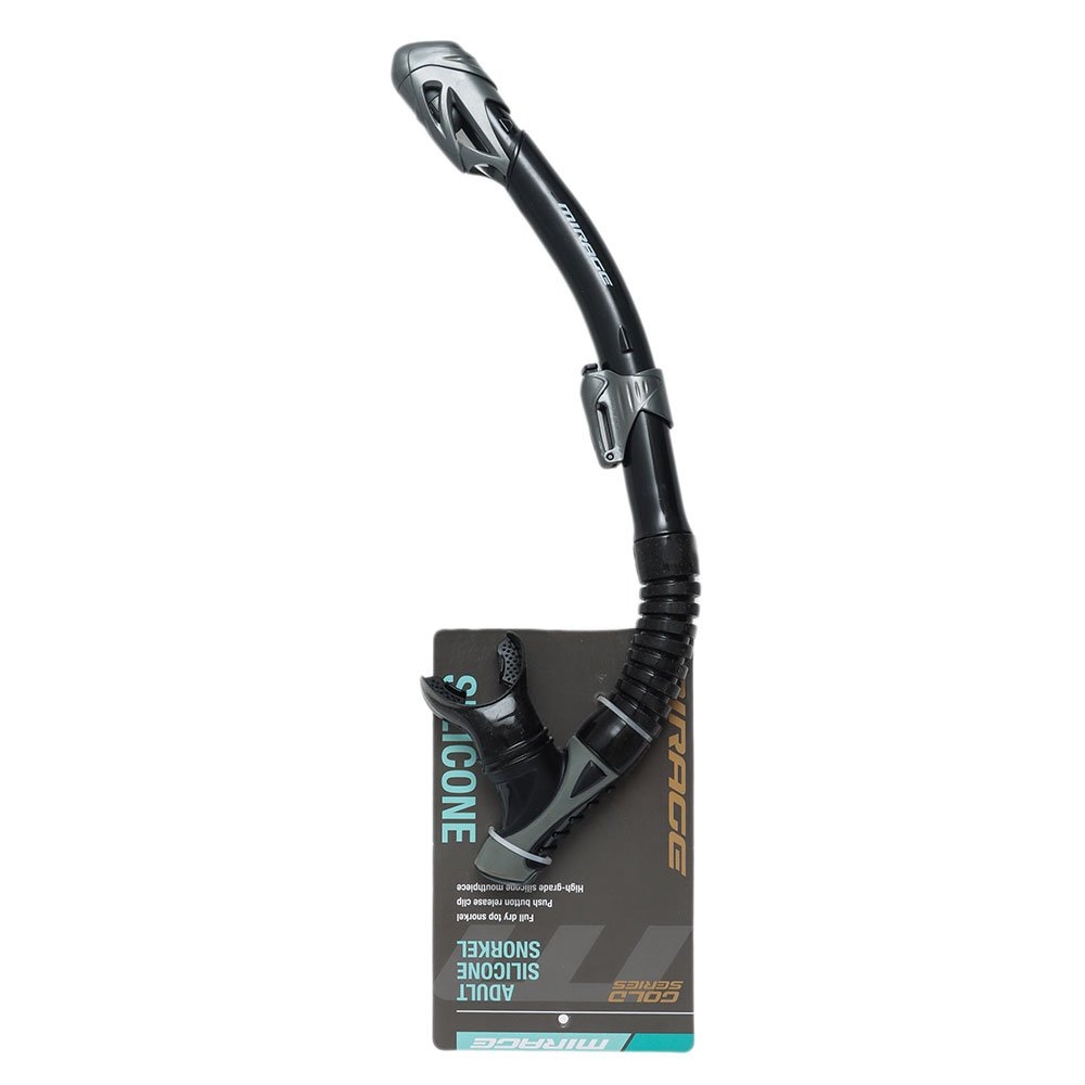 Mirage S54 Infinity Adult Dry Top Purge Snorkel Black