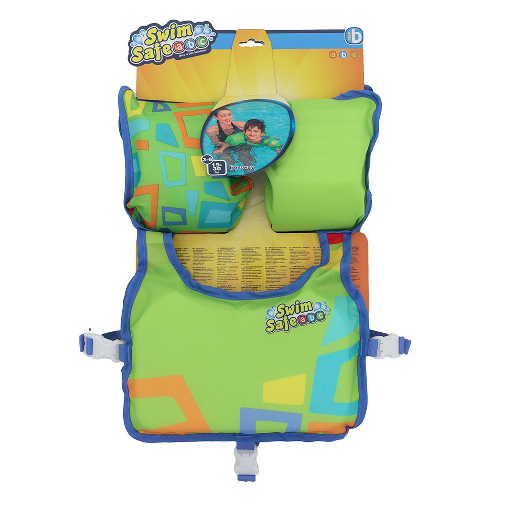 Bestway Swim Safe Swim Pal Kids Buoyancy Aid Green Age 3 to 6