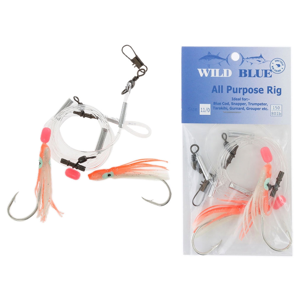 Wild Blue Tackle All Purpose Flasher Skirt 60mm Orange