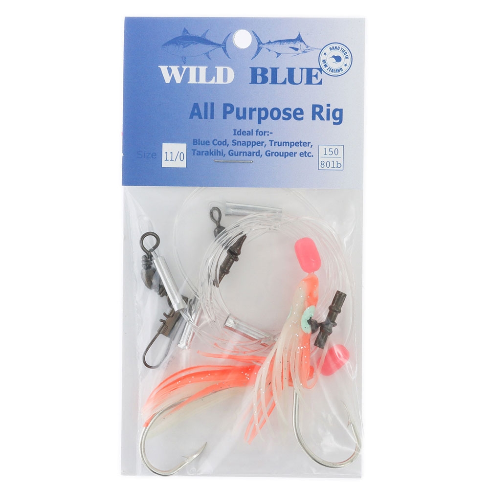 Wild Blue Tackle All Purpose Flasher Skirt 60mm Orange