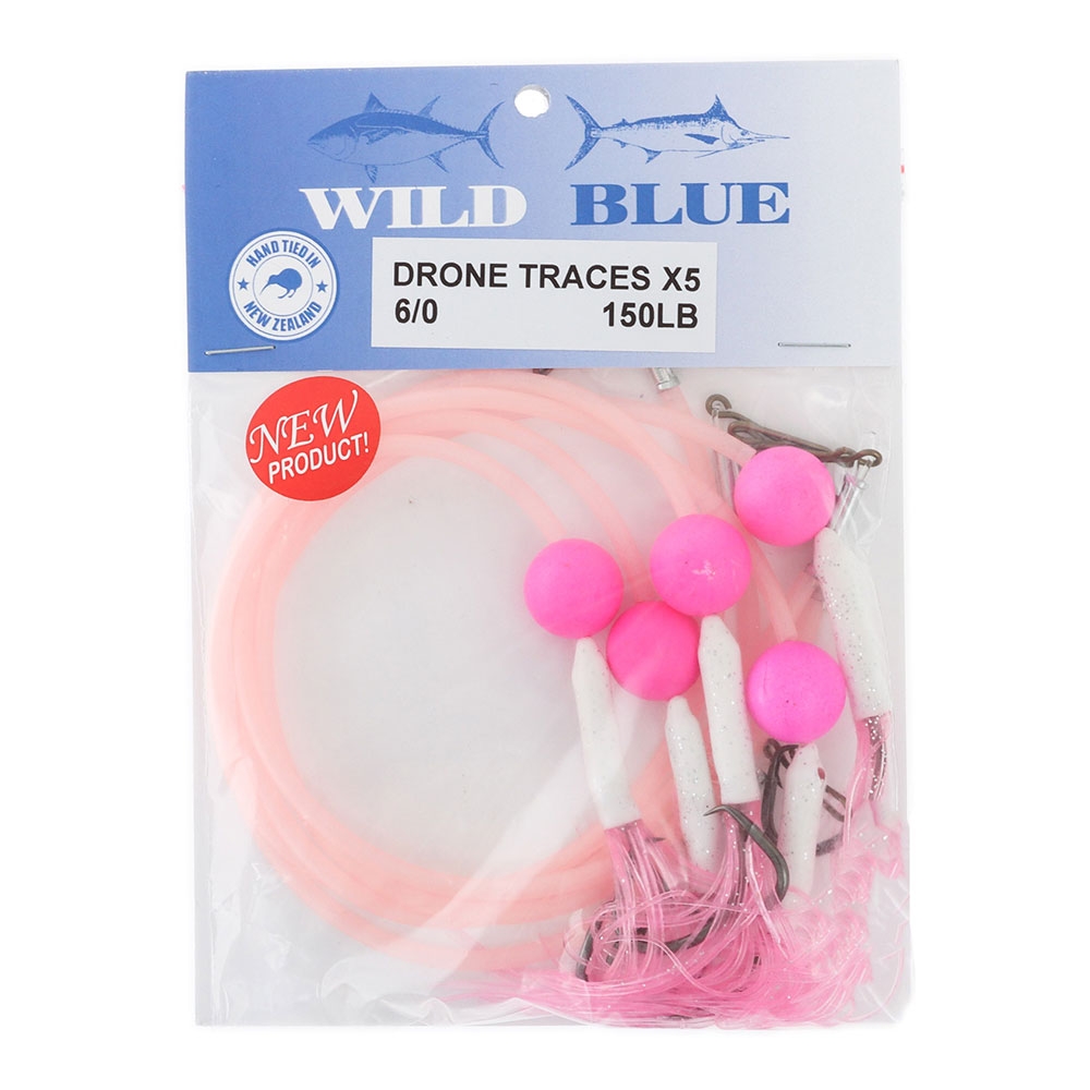 Wild Blue Tackle Drone Traces with Float Lumo Pink
