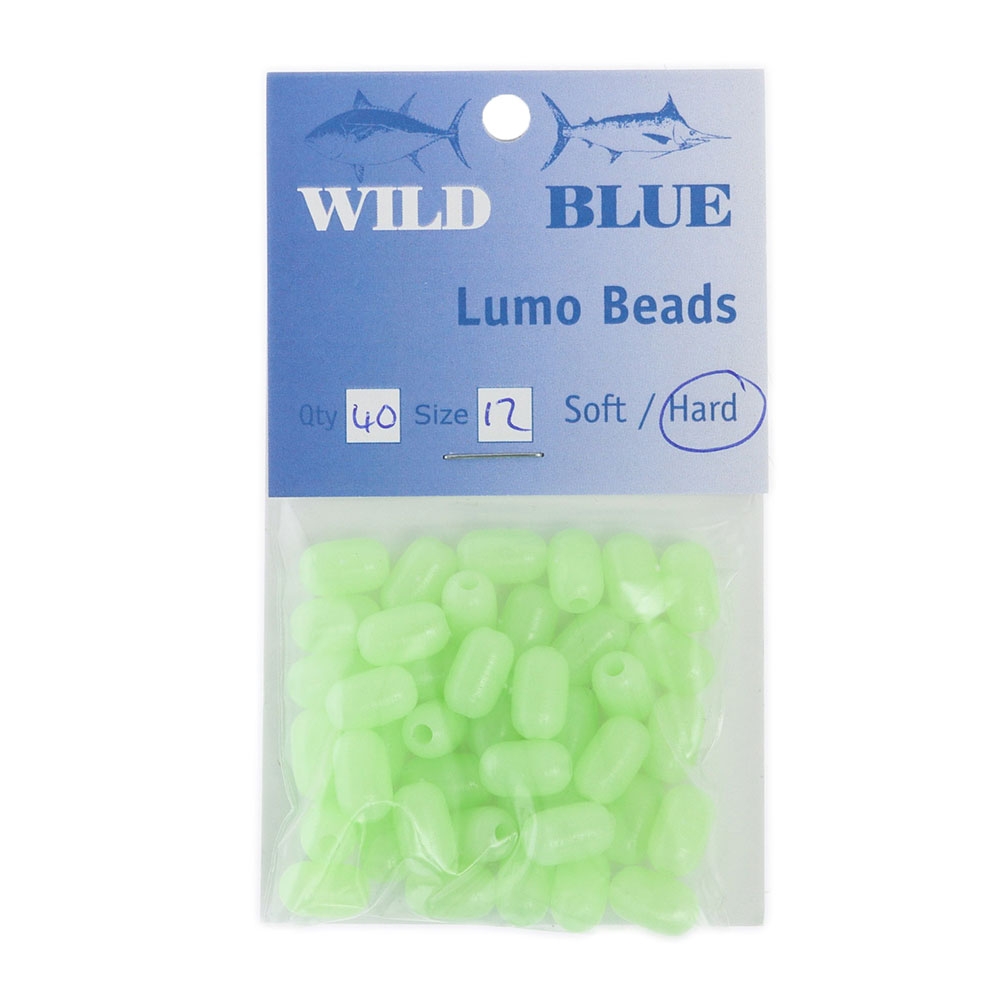 Wild Blue Tackle Lumo Beads Green 12mm Qty 40