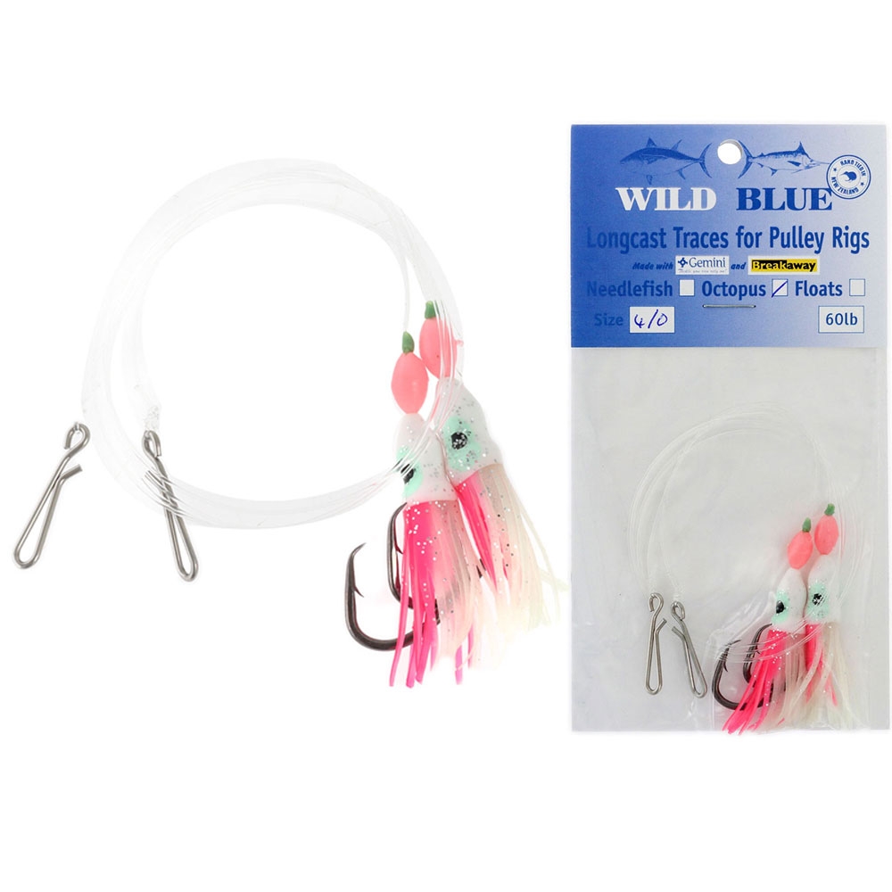 Wild Blue Tackle Long Cast Surf Rig Mini Octopus Pink #20
