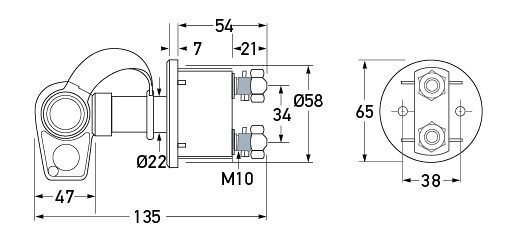 Hella Marine Battery Master Switch Off-On