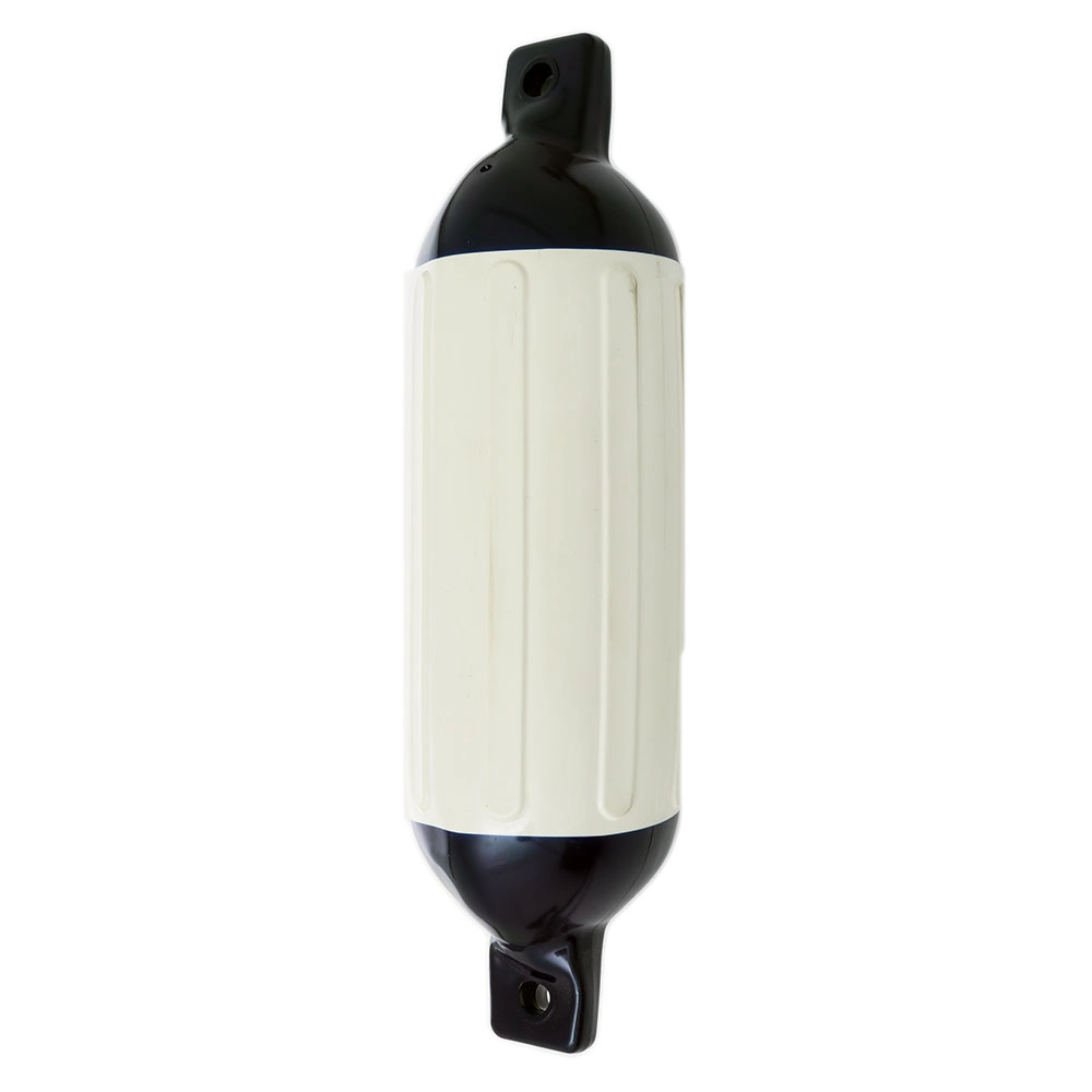Deluxe GT3 Inflatable PVC Boat Fender White 140 x 500mm Deluxe GT3 Inflatable PVC Boat Fender White 140 x 500mm