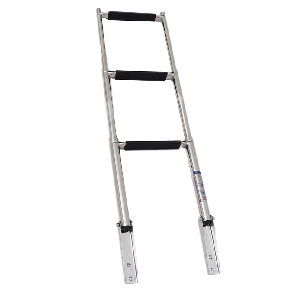 316 Stainless 3-Step Telescopic Boat Boarding Ladder