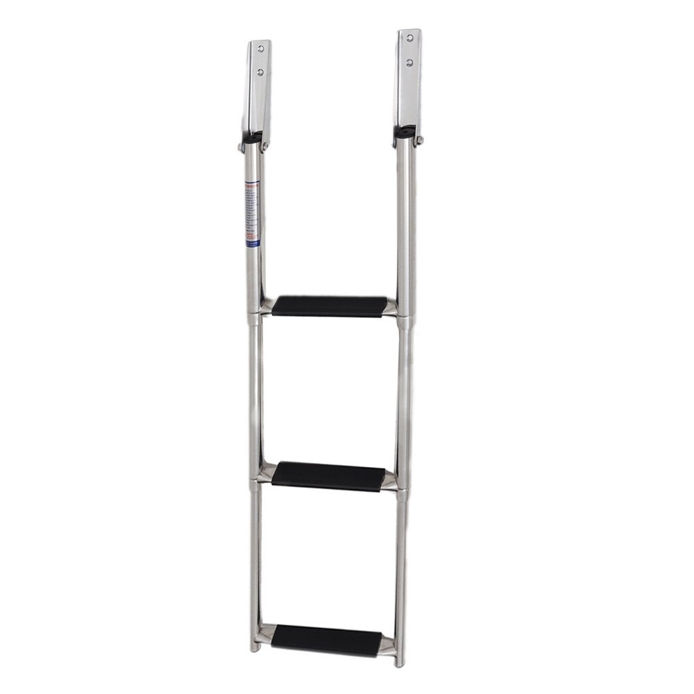 316 Stainless 3-Step Telescopic Boat Boarding Ladder