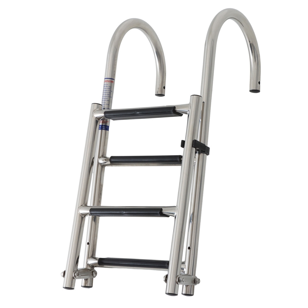 316 Stainless 4-Step Folding Boat Boarding Ladder