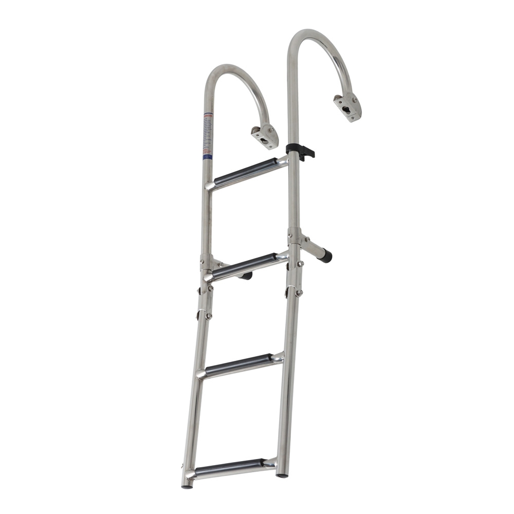 316 Stainless 4-Step Folding Boat Boarding Ladder
