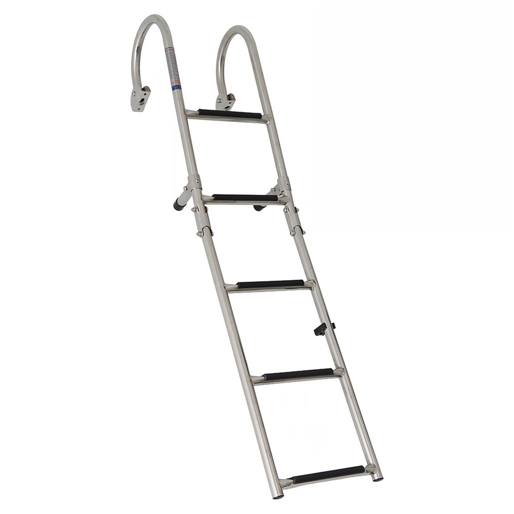 316 Stainless 5-Step Folding Boat Boarding Ladder