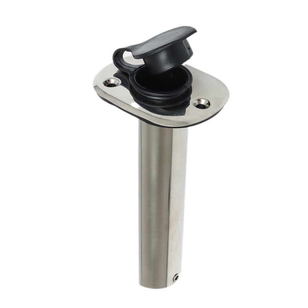 Flush Mount Stamped 304 Stainless Rod Holder 90-Degree