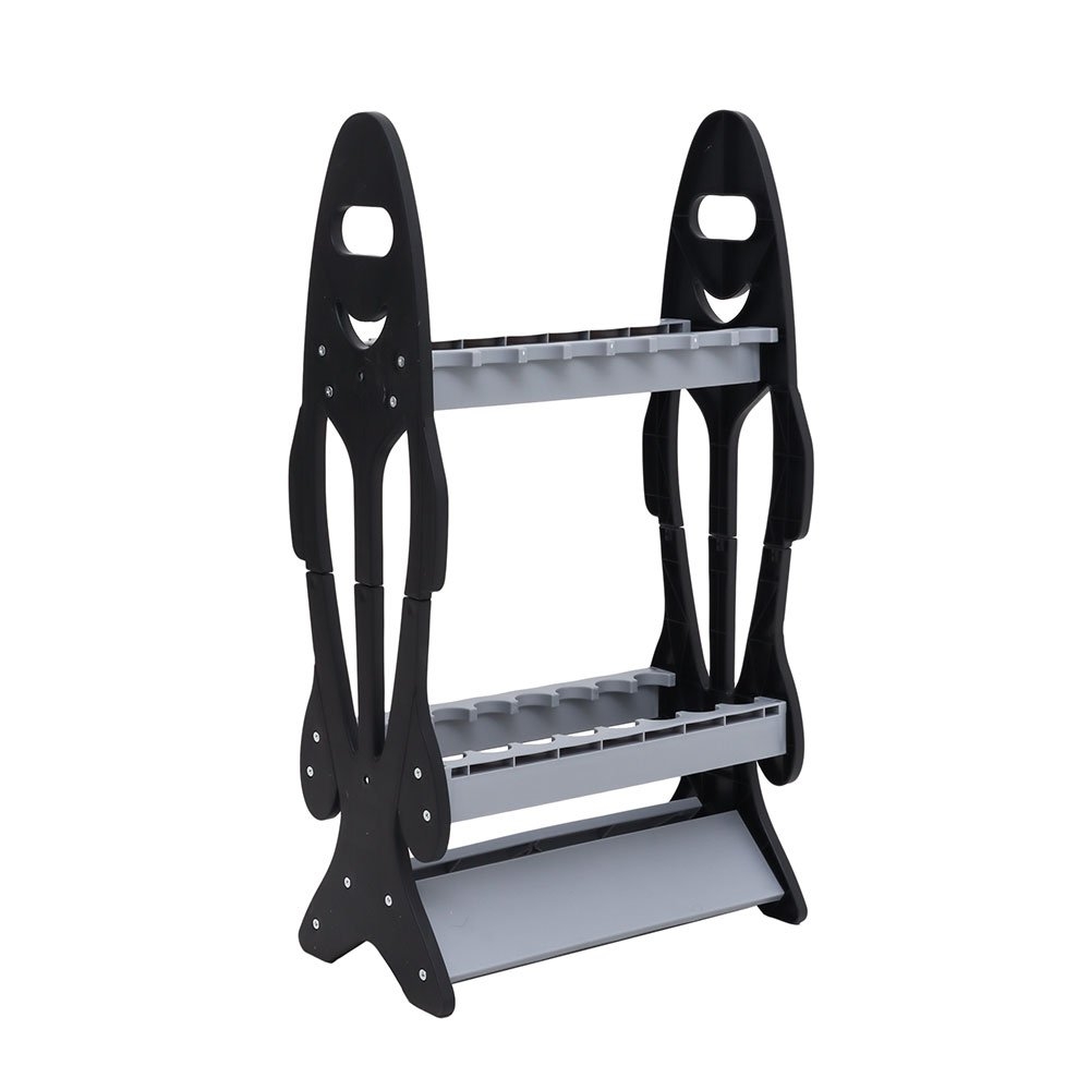 Free Standing 16-Rod Holder Rack