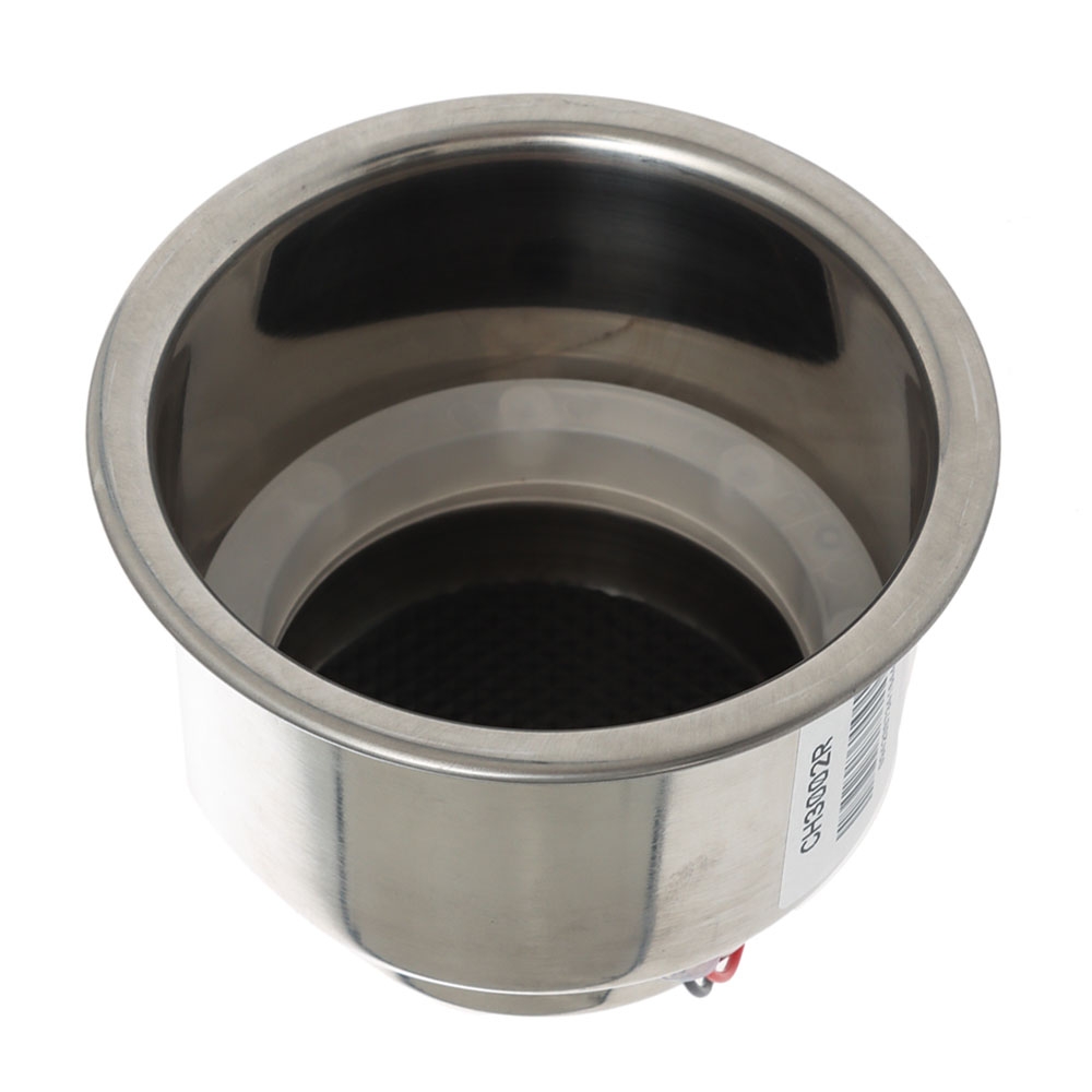 Flush Mount Stainless Cup Holder with LED Light Red