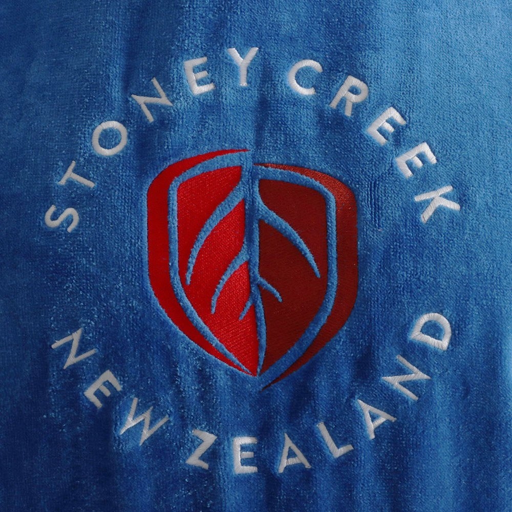 Stoney Creek Kids Towel Hoodie Strong Blue 12-16