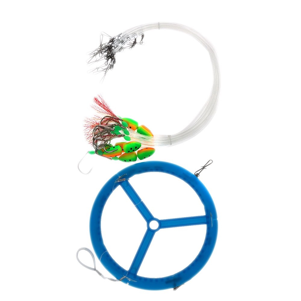 Bite Drone Longline Traces with Backbone and Hand Reel - Assorted