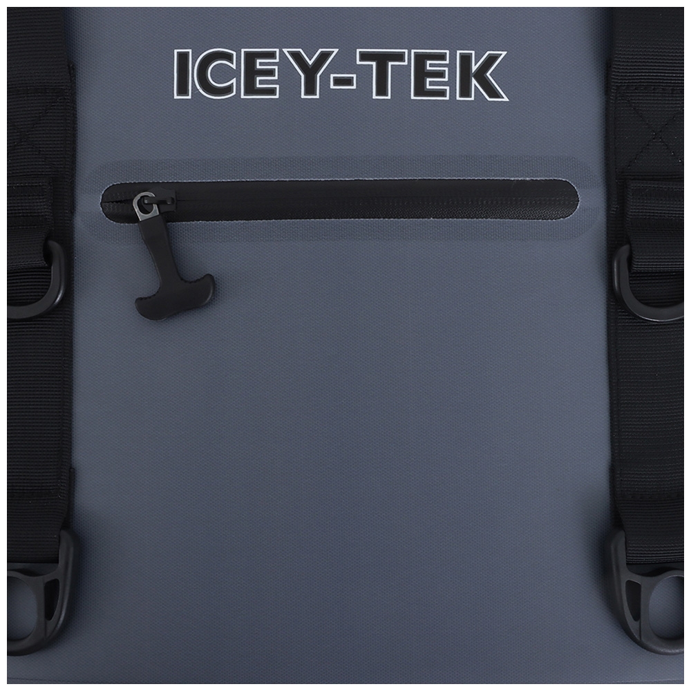 Icey-Tek Heavy Duty 30-Can Cooler Bag Grey