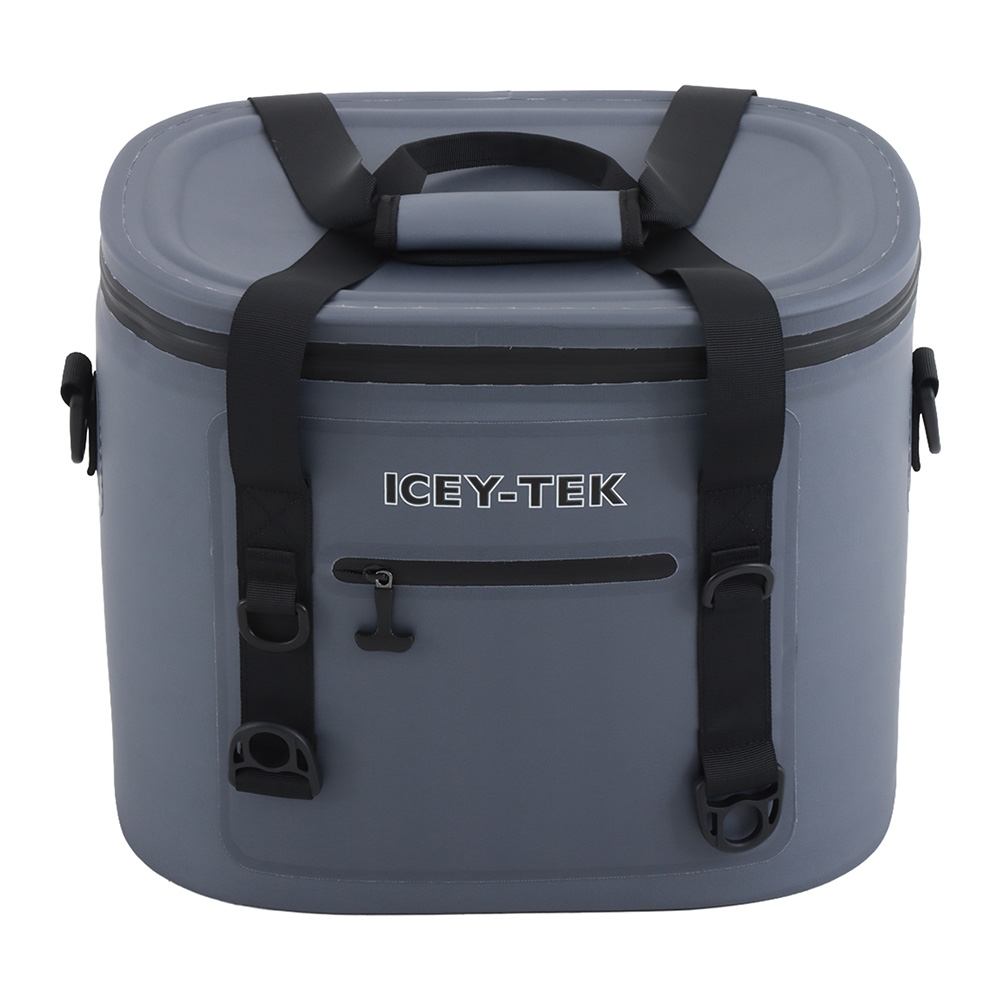 Icey-Tek Heavy Duty 30-Can Cooler Bag Grey