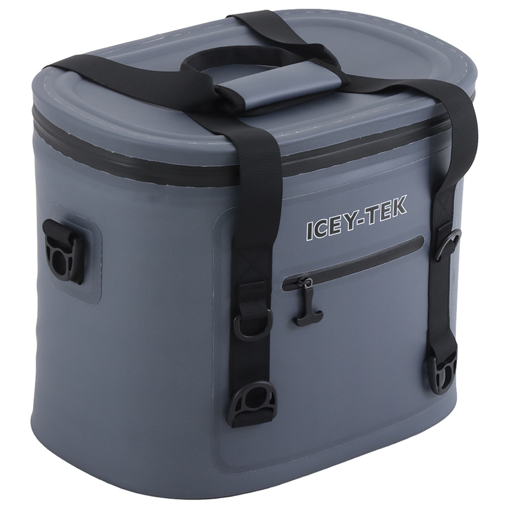 Icey-Tek Heavy Duty 30-Can Cooler Bag Grey