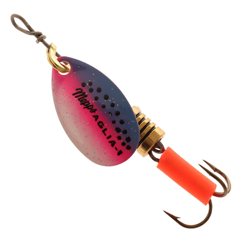 Mepps Aglia Spinner Lure No.1 Rainbow Trout Treble Hook