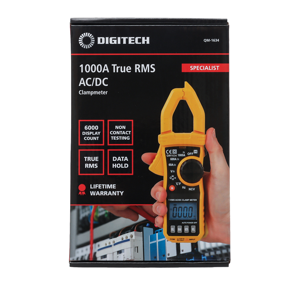 True-RMS AC/DC Clamp Meter 1000A