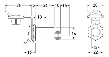 Hella Marine 2 Pole Socket with Cover Insulated Earth