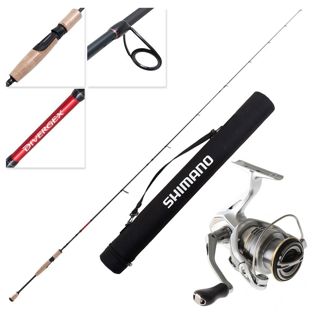 Shimano Sedona FJ 2500HG Divergex Light Trout Spin Combo 7ft 2-5kg 4pc