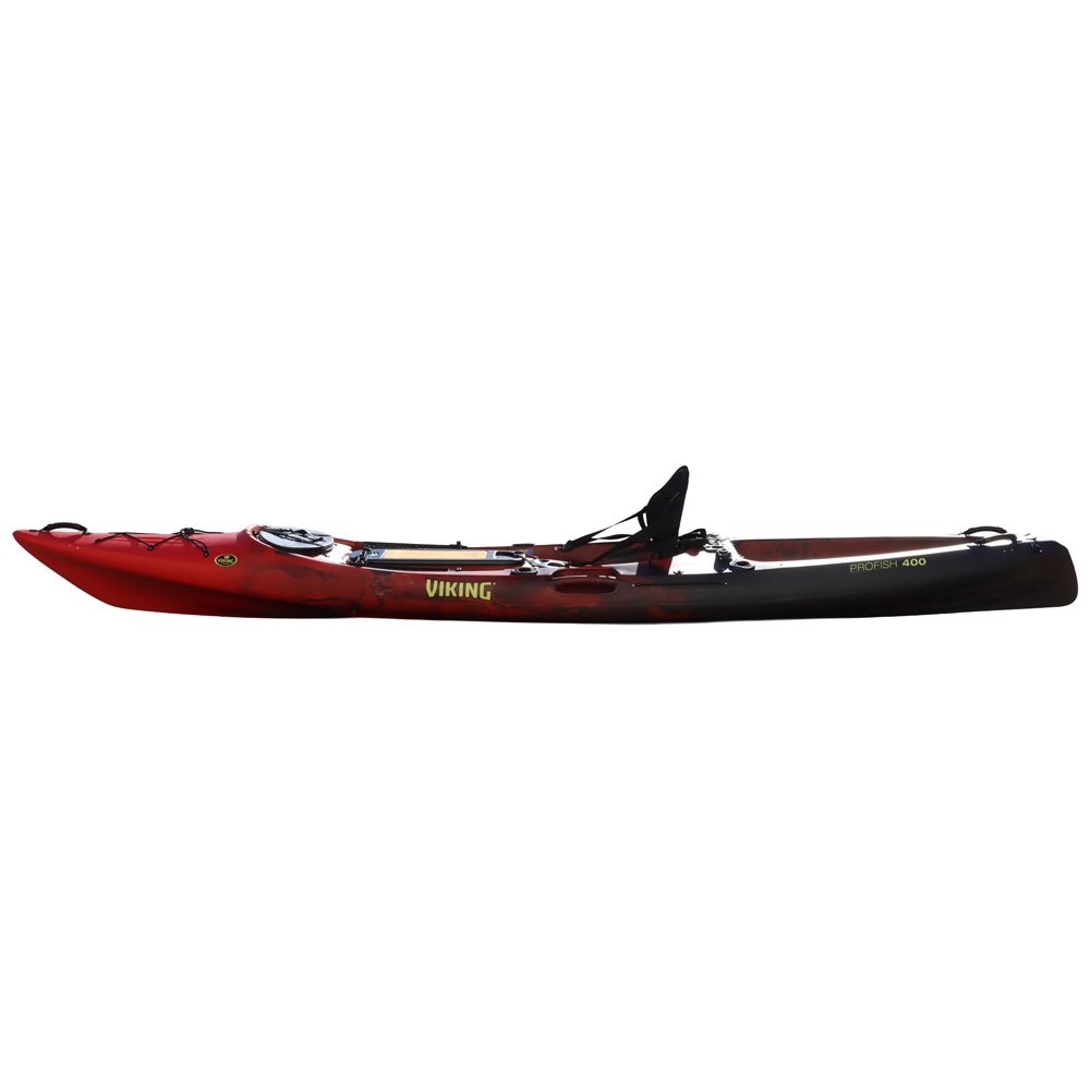 Viking Profish 400 Fishing Kayak with Paddle 4.1m - Manufacturer Seconds Lava