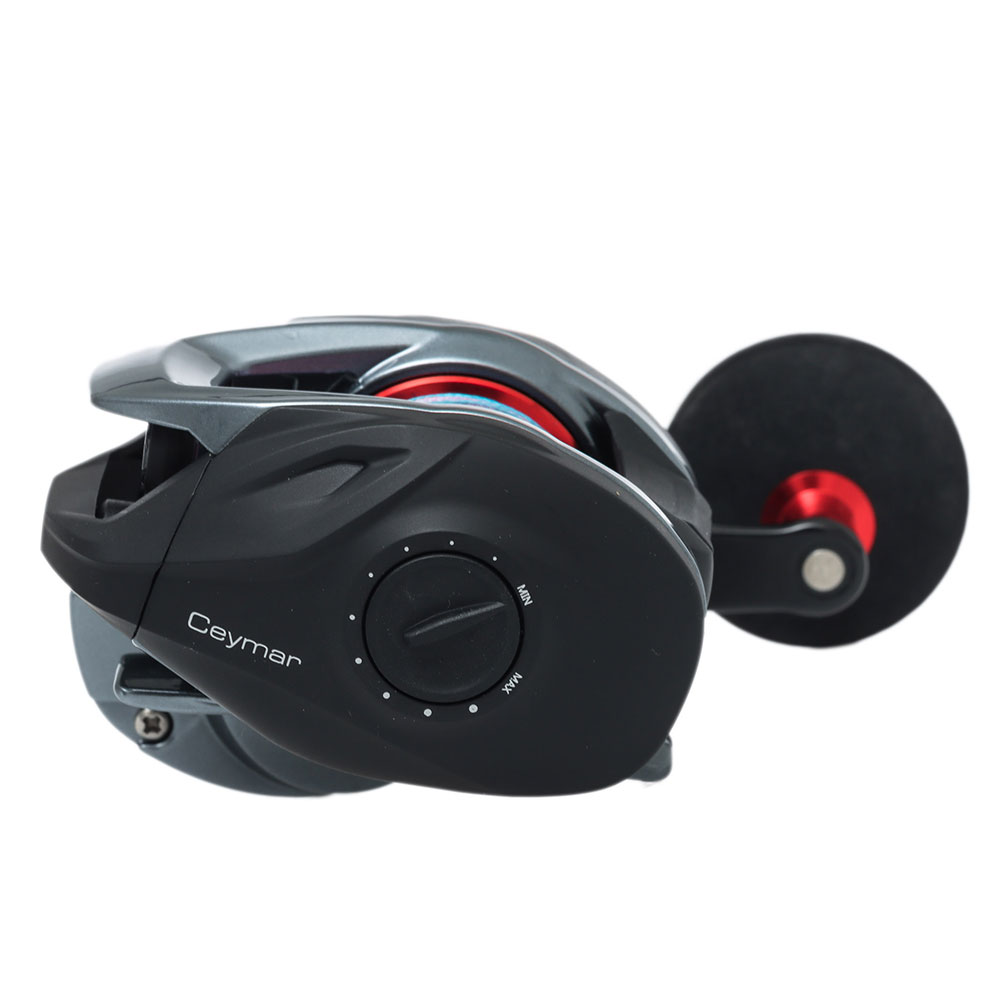 Okuma Ceymar 100HAJ Baitcaster Reel with Power Handle and Braid