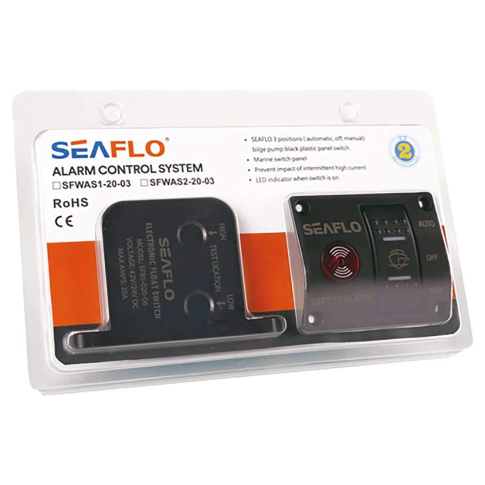 Seaflo Bilge Electronic Sensor Water Level Alarm with Control Switch 24V