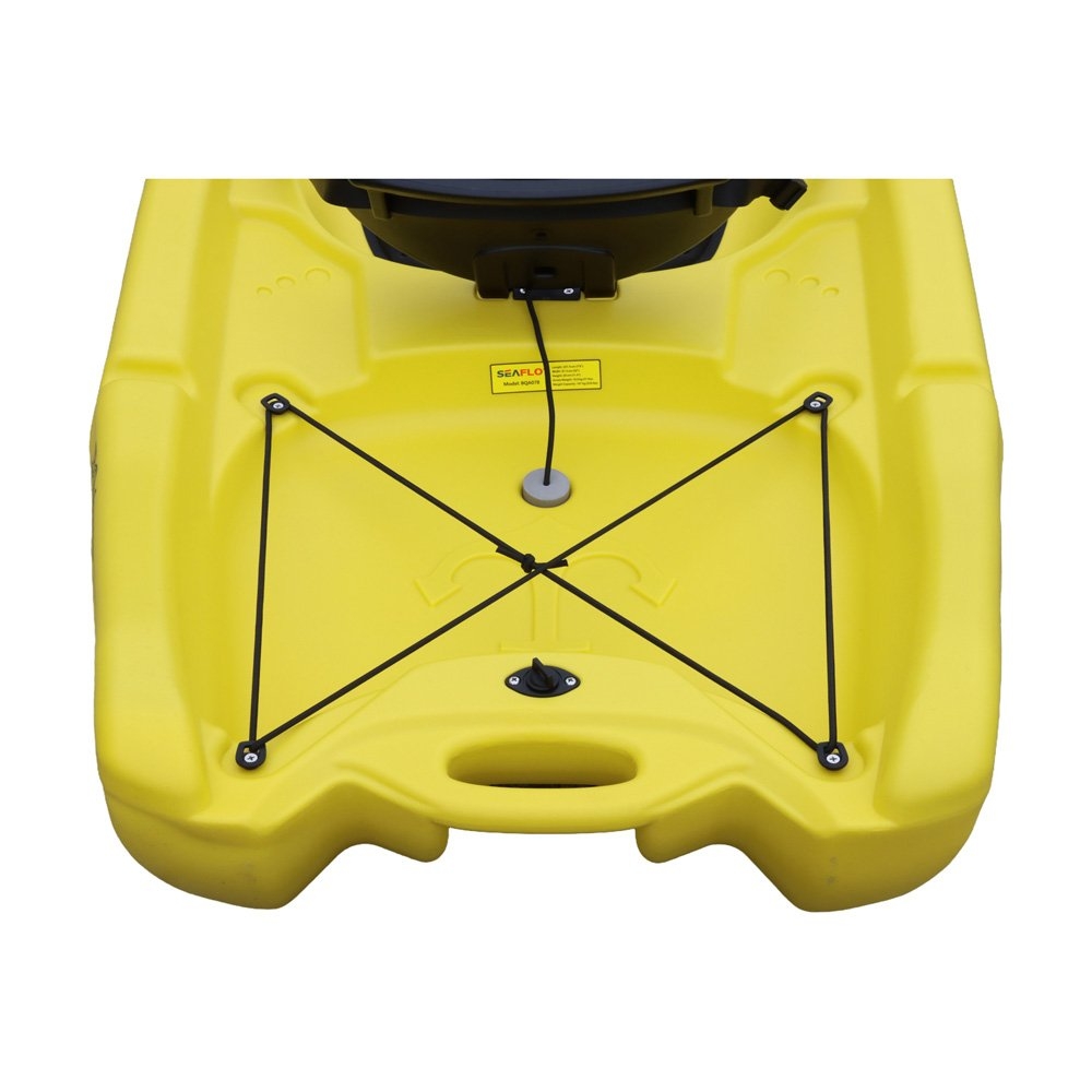 Seaflo Moraine Adult and Child Kayak with Paddle and Leash 7ft 8in Yellow