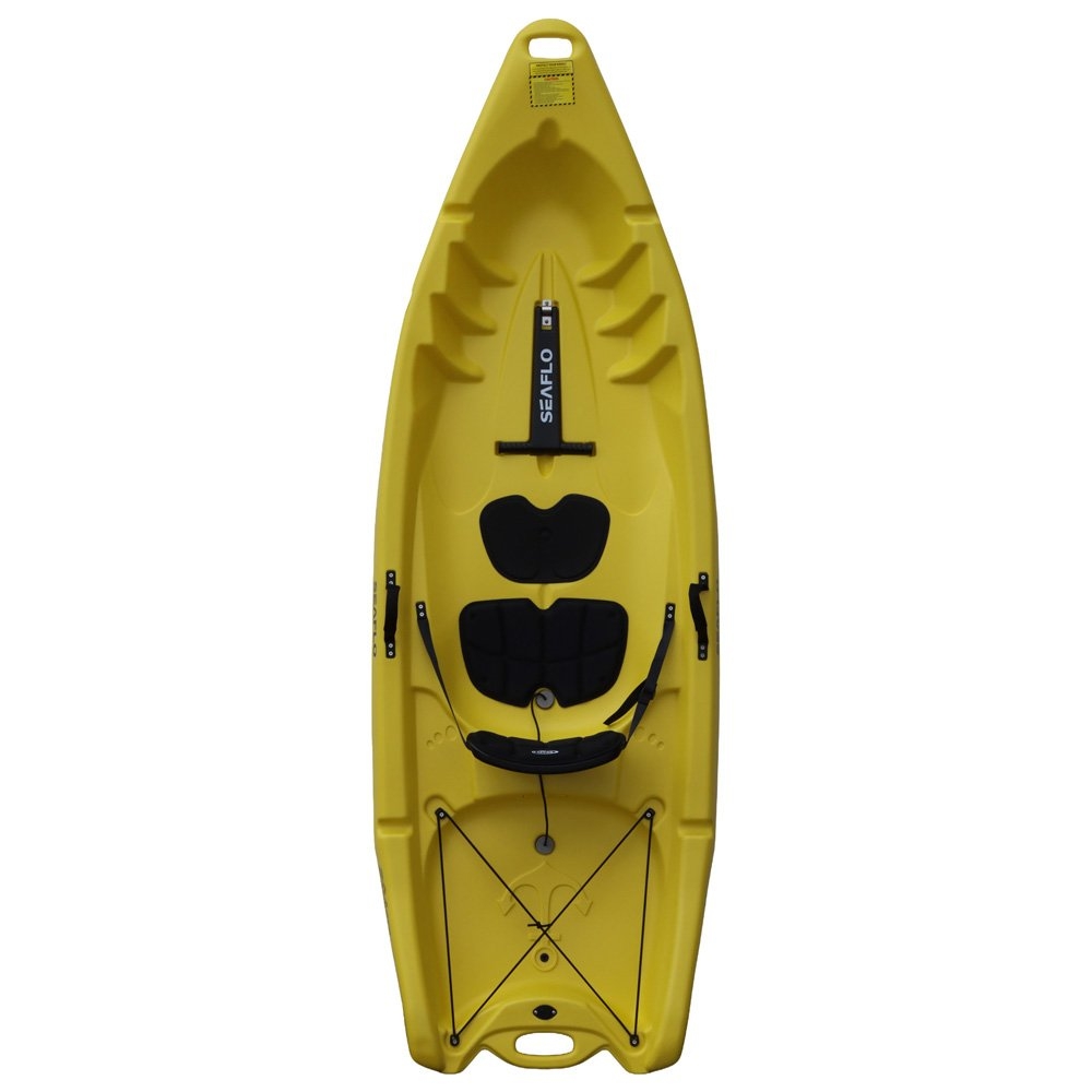 Seaflo Moraine Adult and Child Kayak with Paddle and Leash 7ft 8in Yellow