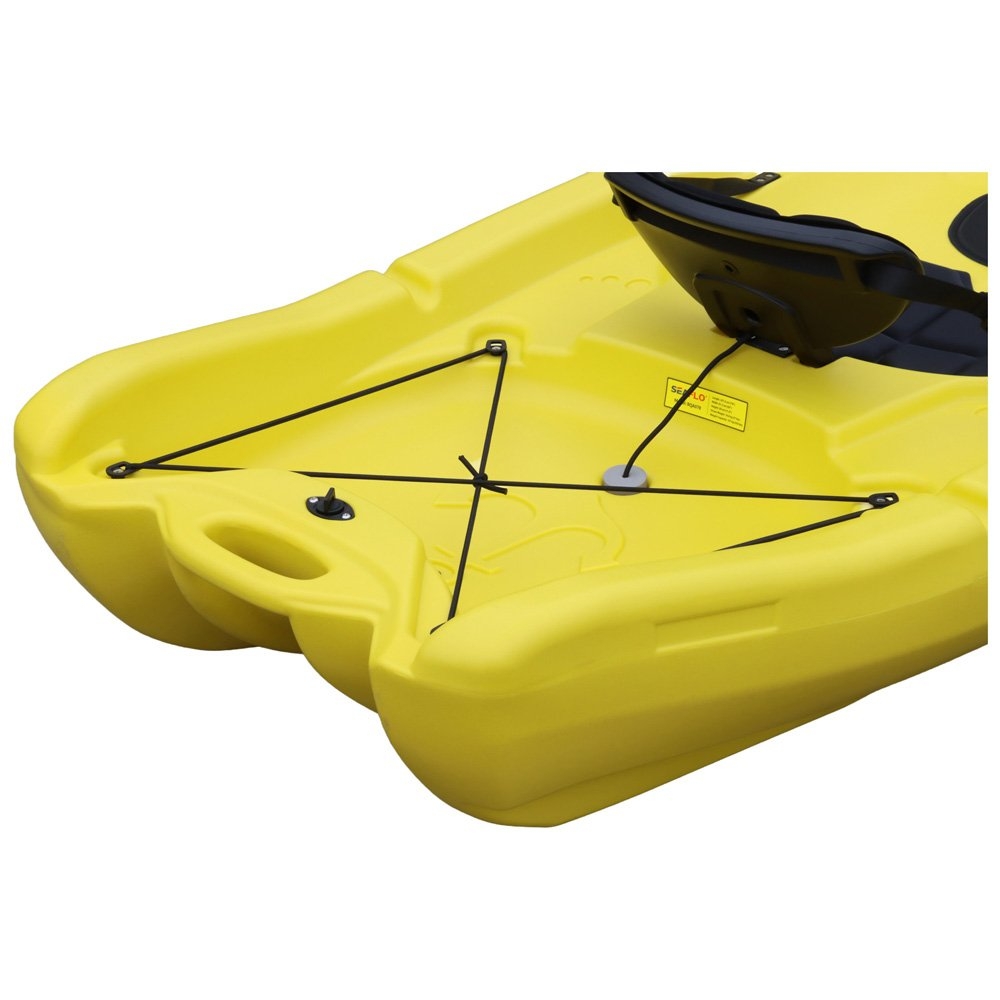 Seaflo Moraine Adult and Child Kayak with Paddle and Leash 7ft 8in Yellow