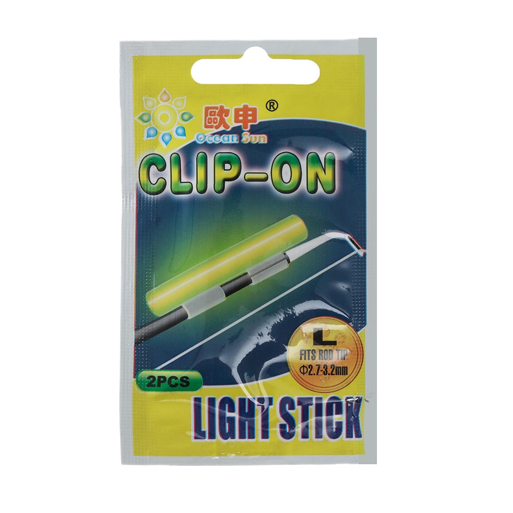 Clip-On Rod Tip Light Stick Large Qty 2