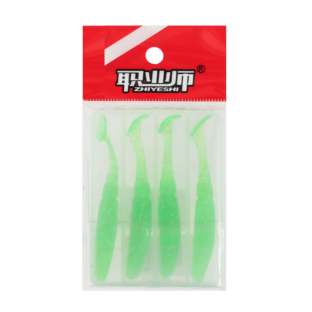 Micro Soft Baits 7cm 2.8g Green Qty 4